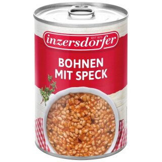 Bohnen mit Speck, 400g, Inzersdorfer
