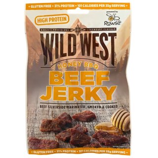 Wild West Beef Jerky Honey BBQ, 60g, Rindfleisch, Beef Jerky Trockenfleisch