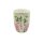 Tasse/Becher mit floralem Rosenmotiv, zwei Varianten, Höhe ca. 10,5 cm