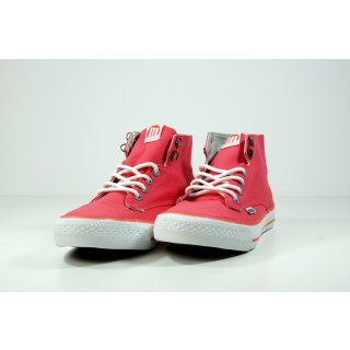 mtng by Mustang Damen Sneaker Hi-Top Segeltuch Freizeitschuhe mega Farben Pink - Canvas Rojo 39