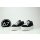 Sixtyseven Damen Sneaker Plateauabsatz Freizeitschuhe Camouflage oder Schwarz-Weiß PU Nobuck Negro / Outsole Blanco 41