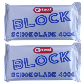 Carletti Blockschokolade, Doppelpack (2 x 400g)